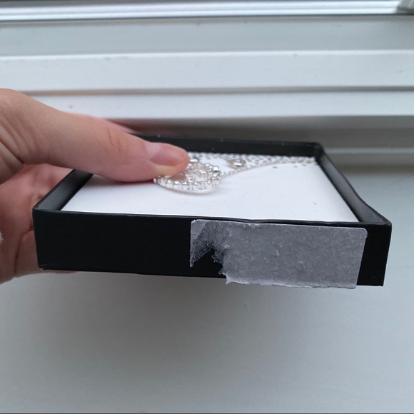 Silver & diamond “Grandma” necklace + earrings set - Picture 7 of 8